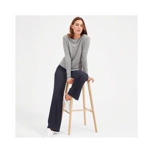 Everlane Grey Cashmere Crew Sweater